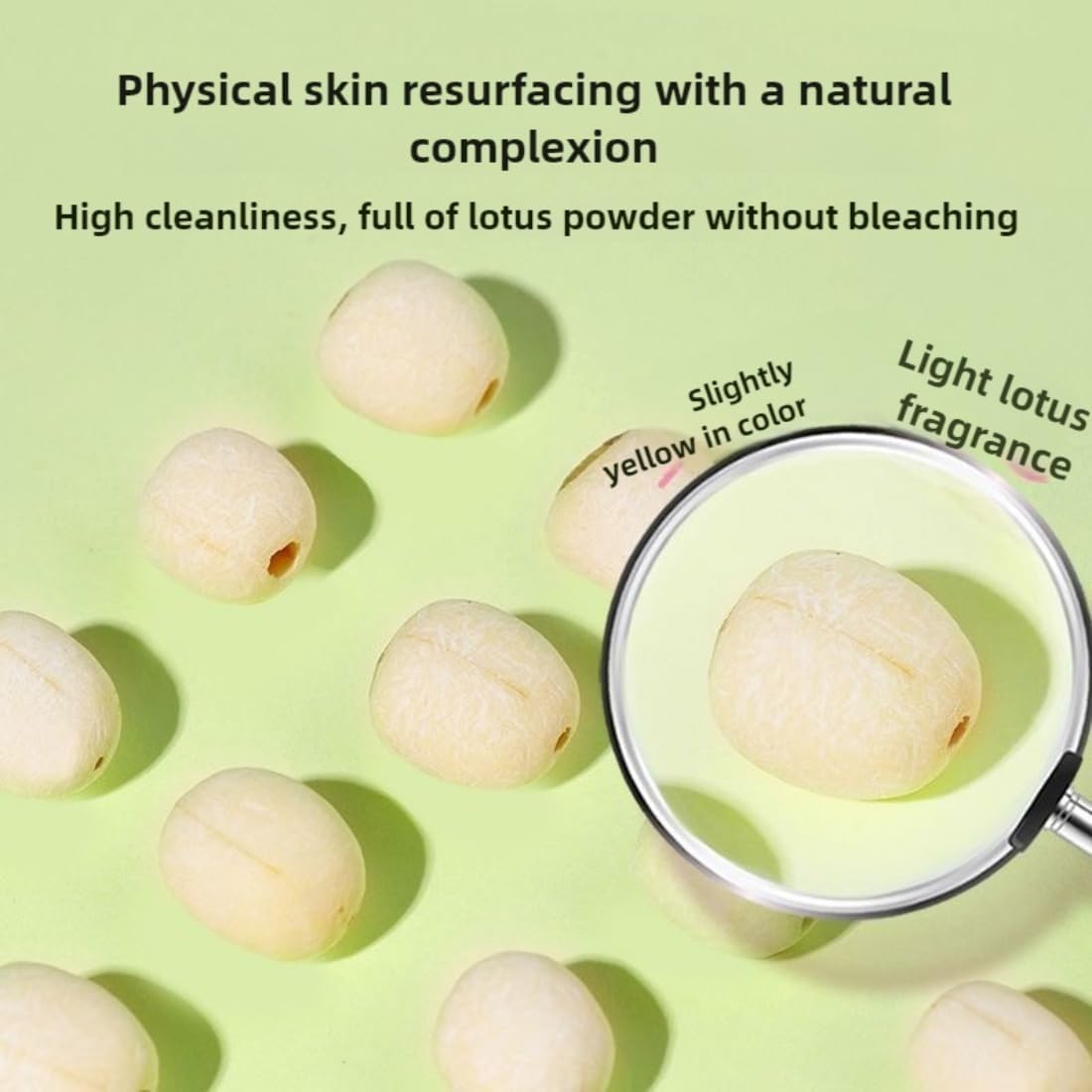 Lotus Seeds Essiccati Premium Senza Zolfo 420g | Facili da Cuocere per Zuppa/Porridge/Dolce | Puri & Naturali