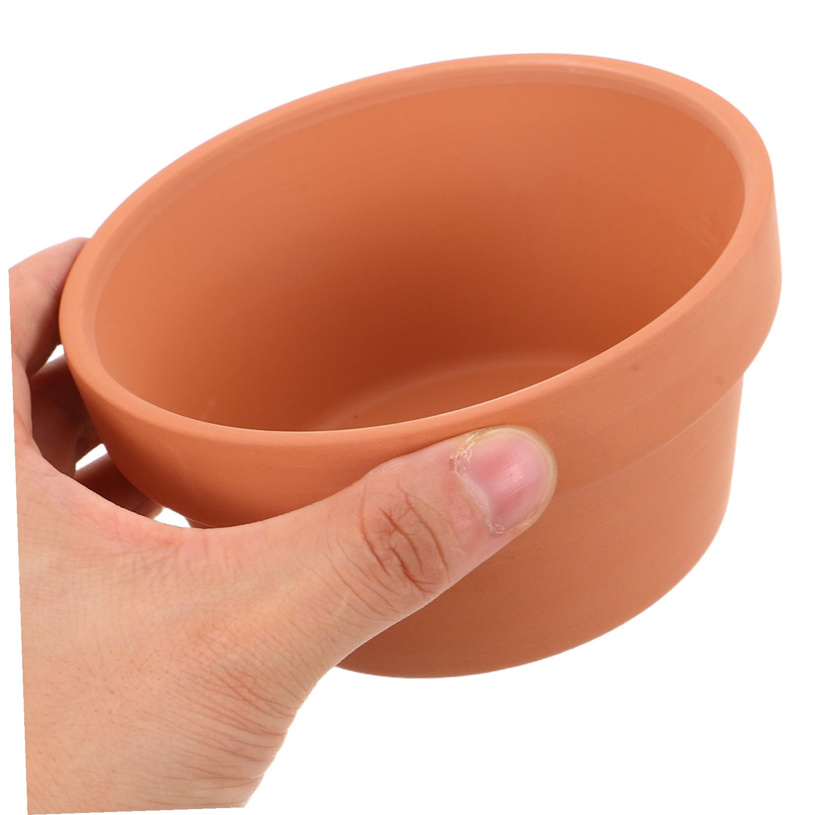 Lot de 6 Mini Pots en Terre Cuite Rouge 11x6 Cm Jardinières de Rebord de Fenêtre pour Succulentes Pots de Fleurs en Argile Absorbante Drainage Naturel D’intérieur Compact