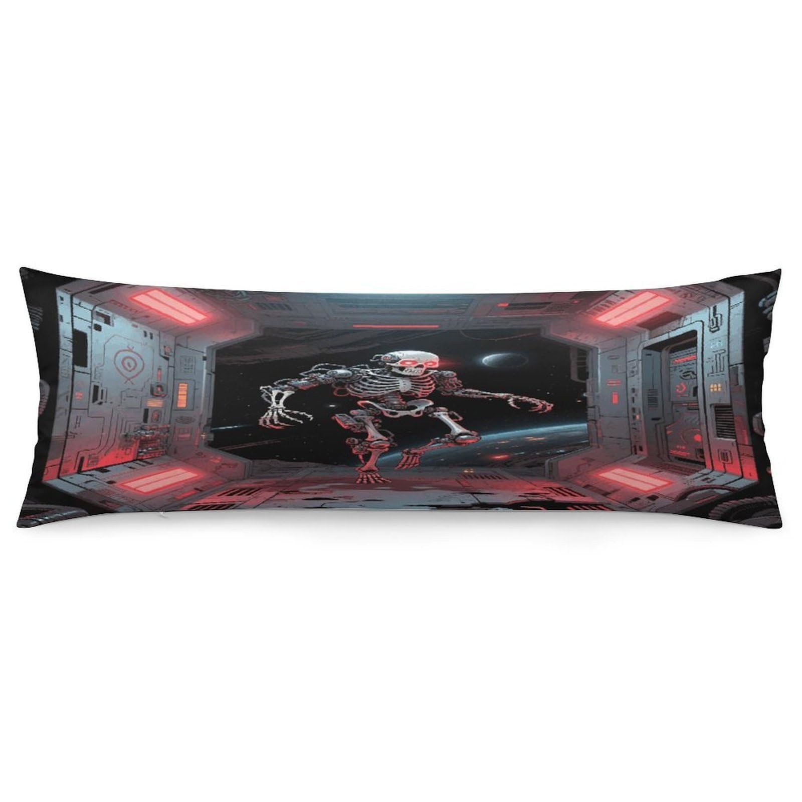 Skull Throw Pillow Cover Soft Pillow Case Decorative Lumbar Pillow Cover Cozy Throw Pillowcase Polyester Rectangular Cushion Case Decor for Couch Sofa Bed