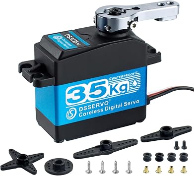 Hosyond DS3235 35kg Digital RC Servo High Torque All Metal Gear Coreless Motor Waterproof Servo Motors for RC Robot, Car, Truck Control Angle 270