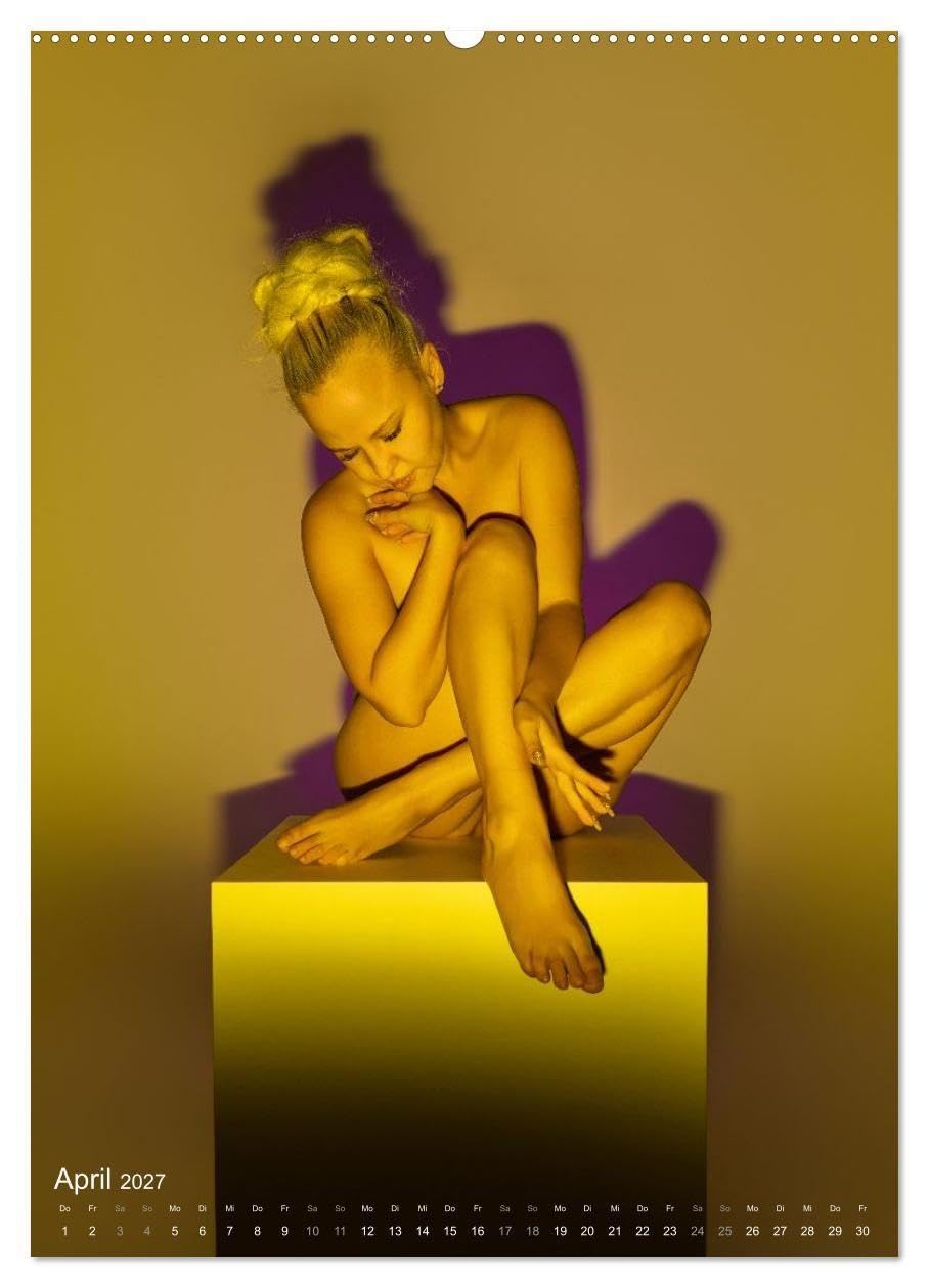 ONLYNUDE.ART – Farben mit Katy (Wandkalender 2027 DIN A2 hoch), CALVENDO Monatskalender: Akt Farben mit Katy (CALVENDO Erotik)