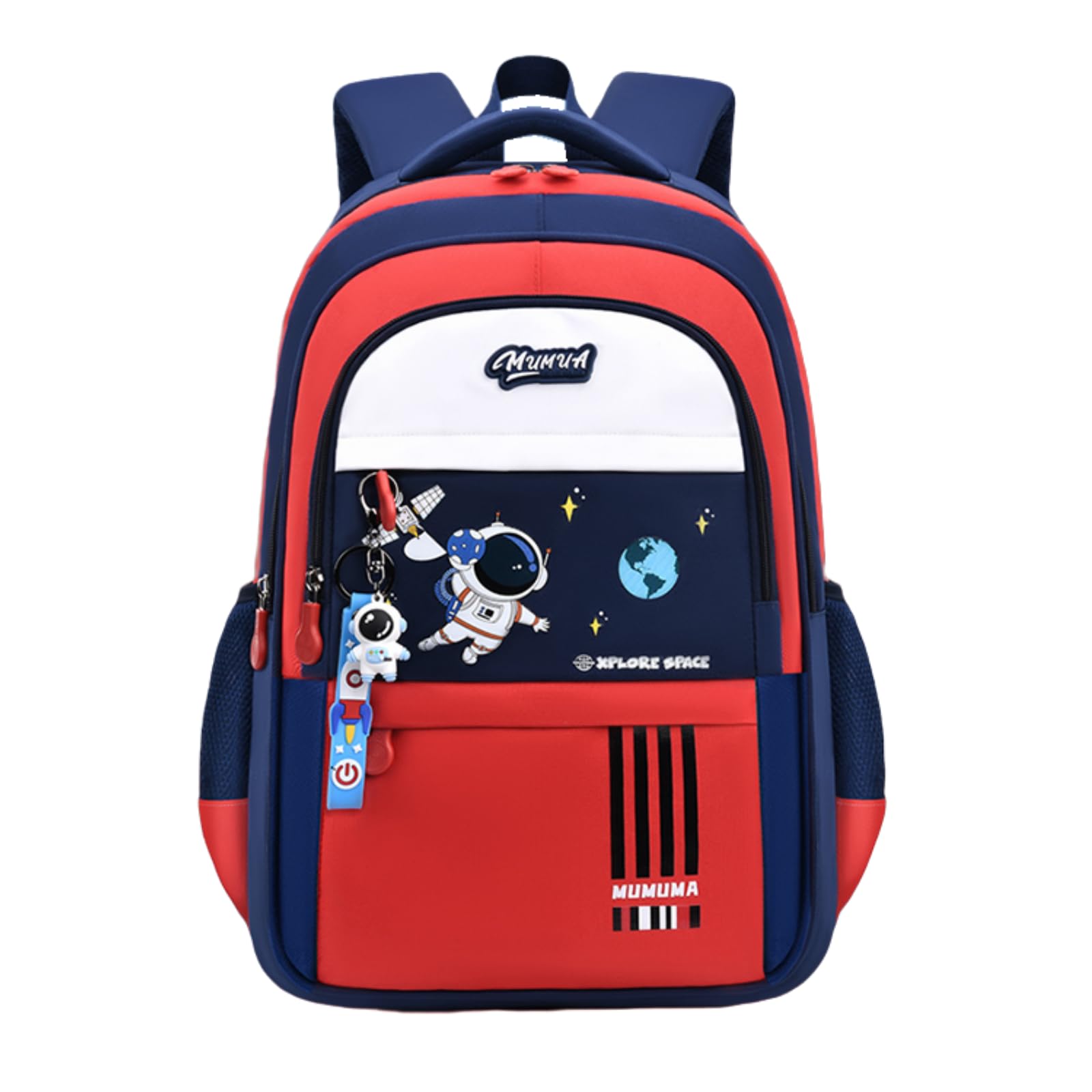 Astronaut-space Backpack for Boys-Girls Elementary Middle School Backpack Book Bags for Girls Kids Lightweight Back Pack Red