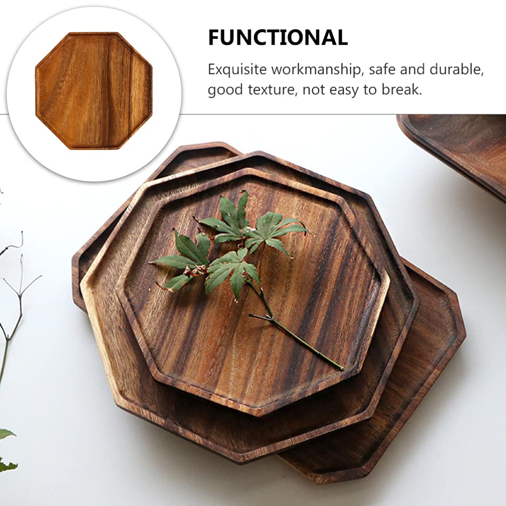 Amazon.co.jp: VAABKL(みき) 木製トレイ 木製お皿 お盆 木のトレー 木