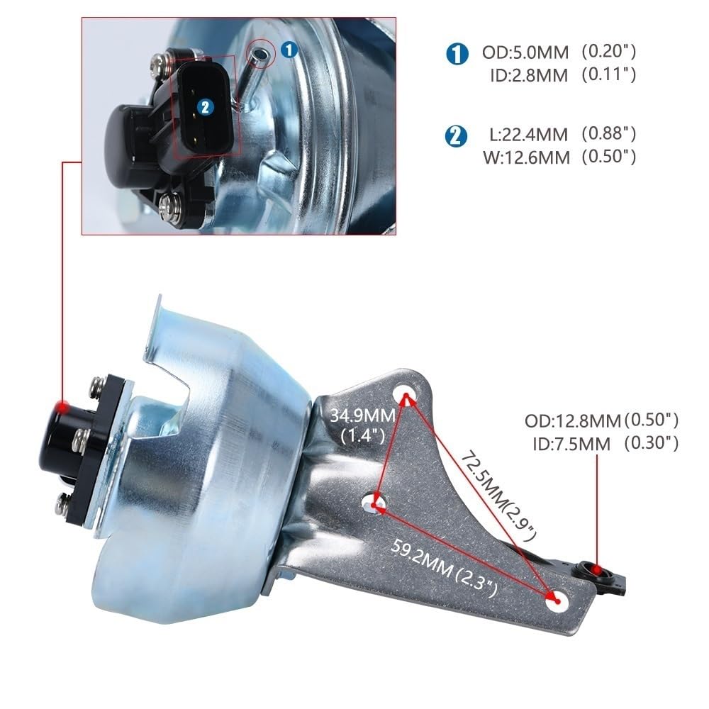 Válvula De Turbo Actuador Turbo Turbocompresor Wastegate Con Sensor Para For For Volvo C30 S40 V50 V70
