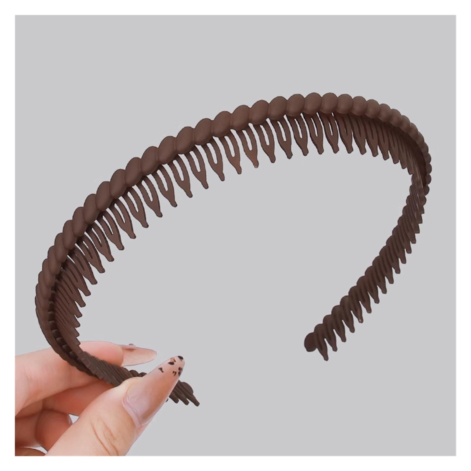 6pcs Toothed Anti-slip Plastic Hairband Para Mujer
