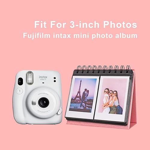 Miniatura 2 de Amazing Works - Álbum de calendario de escritorio de 68 bolsillos para mini instantáneos Fuji 70 7s 8 25 50s 90, Polaroid Z2300, película Polaroid