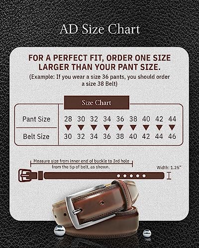 Access Denied Perfect Combo Gift For Him Genuine Leather Dress Belt With Single Prong Buckle Belt Set4