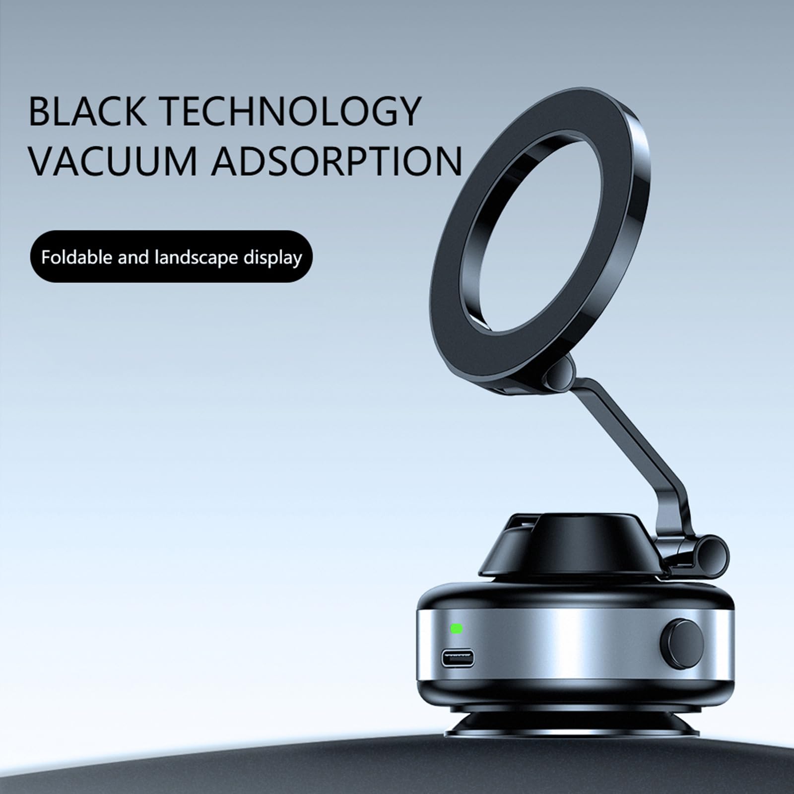 Soporte para teléfono para vehículo, succión vacío con Accesorio de vacío, rotación de 360 ​​Grados para Experiencia de conducción Segura, Soporte para teléfono de Viaje