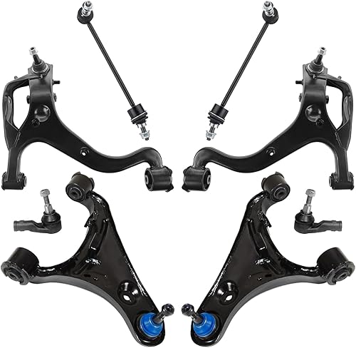 Miniatura 1649 de Detroit Axle - Kit de brazos de control de extremo delantero RWD para Dodge Ram 03-06 2500 3500, 2 brazos de control superior con rótula 2 varillas