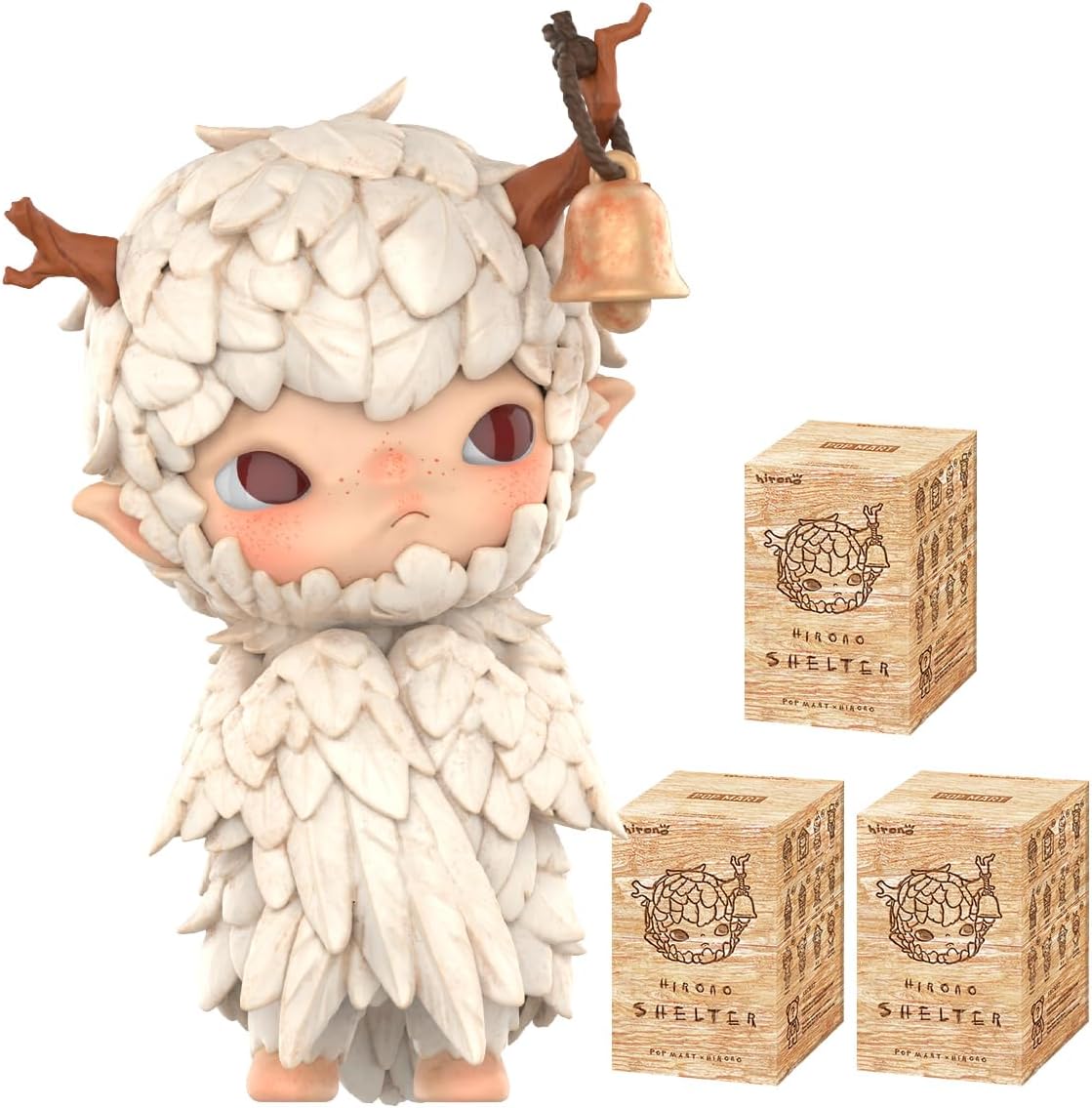 POP MART Hirono Shelter Series Figures 3Boxes 2.5 inches Articulated Character Premium Premium Design Gifts for Fan-Favorite Collectible Toy Art Action Figure
