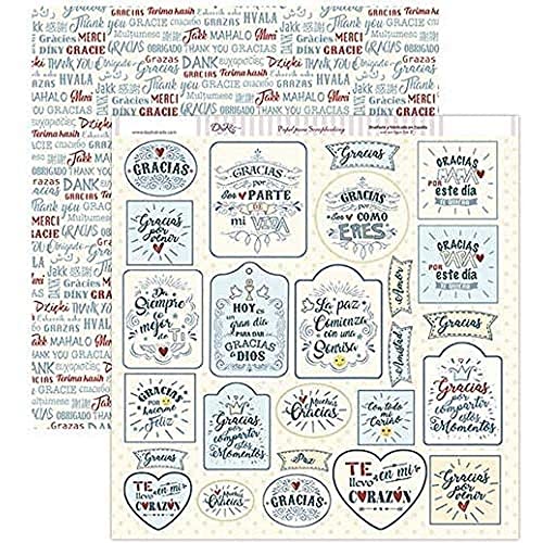 Dayka Trade Carta Scrap 30 cm comunione Etichette