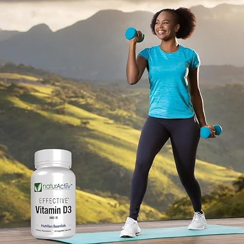 Miniatura 4 de Microcápsulas orgánicas de vitamina D3 de 5000 UI – Suplemento VIT D de alta resistencia para mujeres/hombres – Absorción rápida, aumenta los