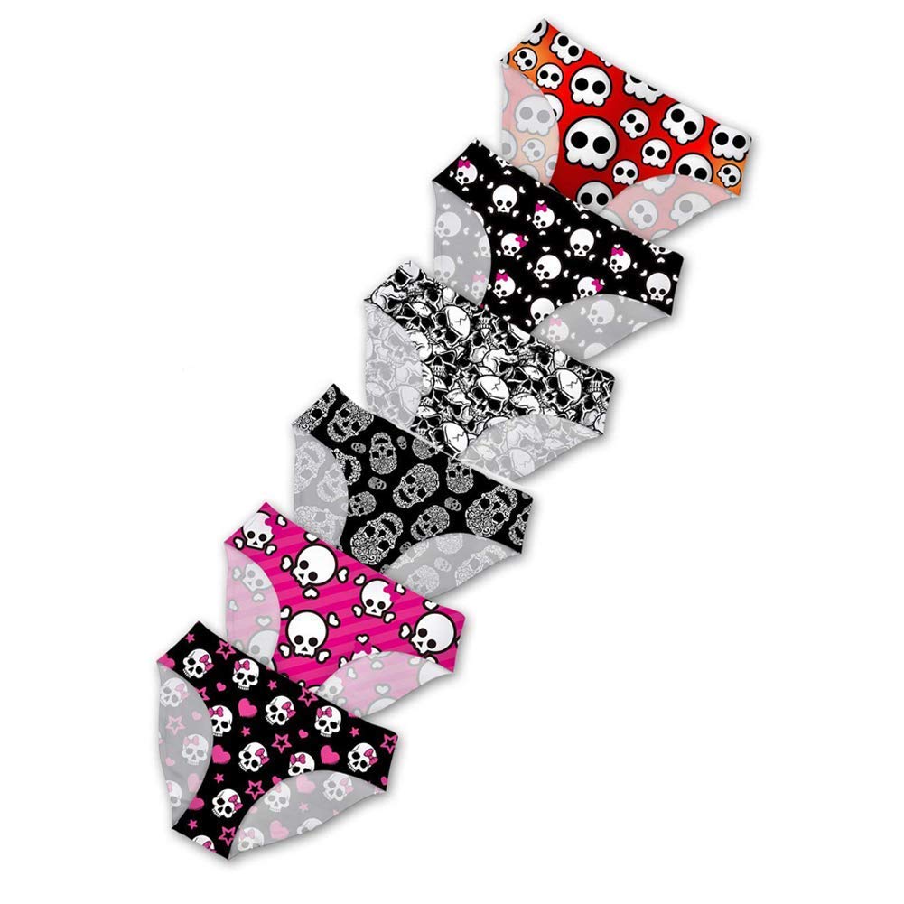 HUGS IDEAWomen Ladies Triangle Panties Full Set of 6 Packs Bulk Underwear Briefs