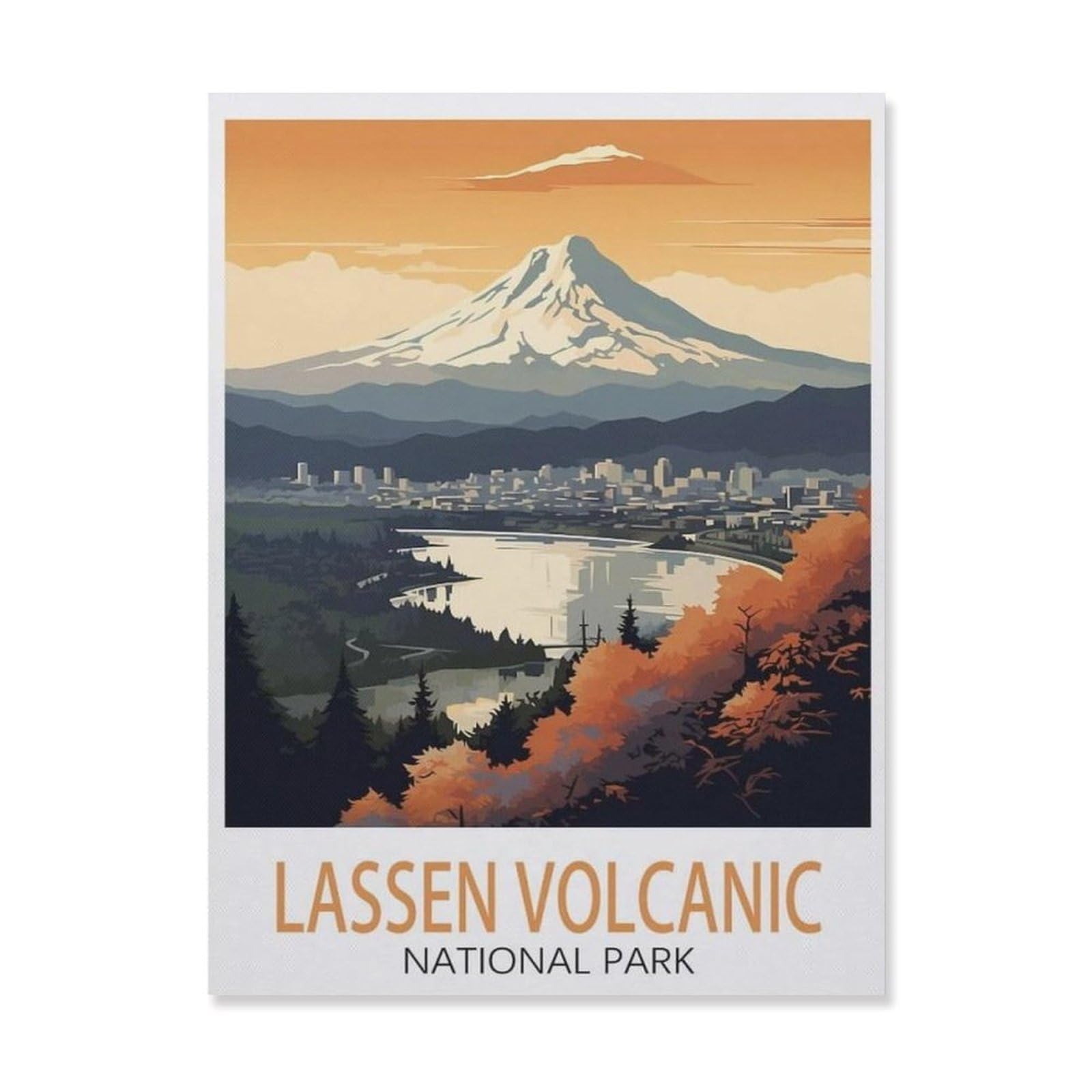 Paper Jigsaw 1000 Piece，Lassen Volcanic National Park，Educational Toys For Adult Birthday Gift（38x26cm）-DO37