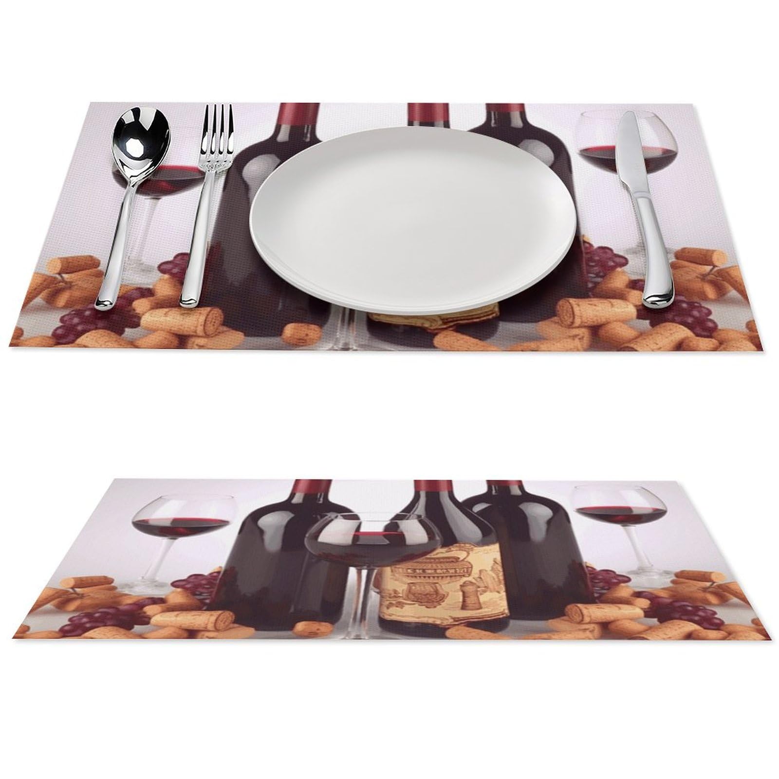 Set de table PVC résistant à la chaleur et lavable pour une décoration soignée