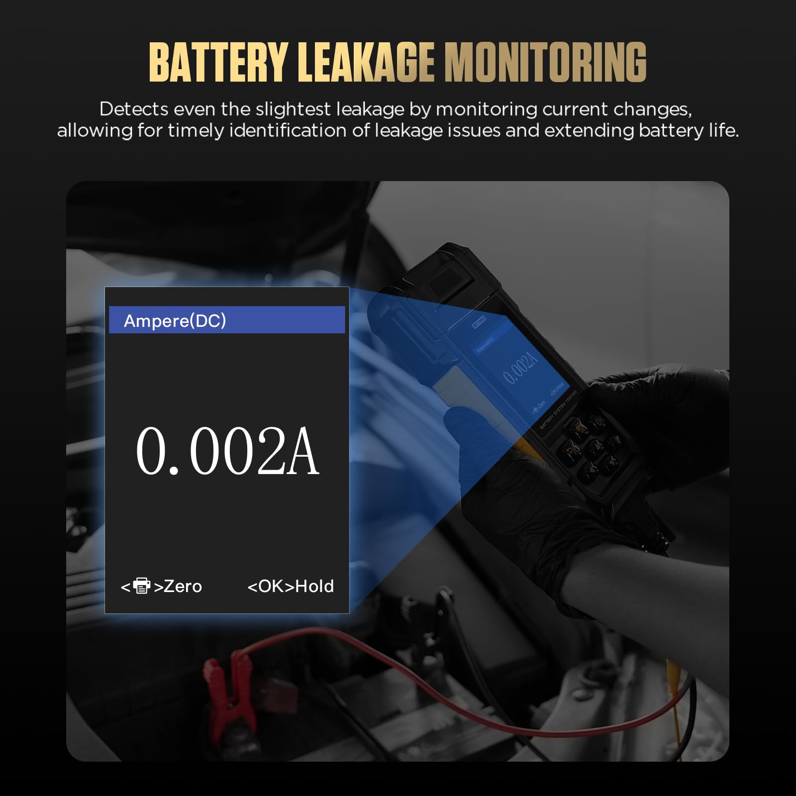 Comprobador de batería de litio para coche, BT960, 0-80 V, analizador LIB con duración de la batería, medición de capacidad y resistencia interior, control de fugas, 14 idiomas, impresora, 5 rollos de