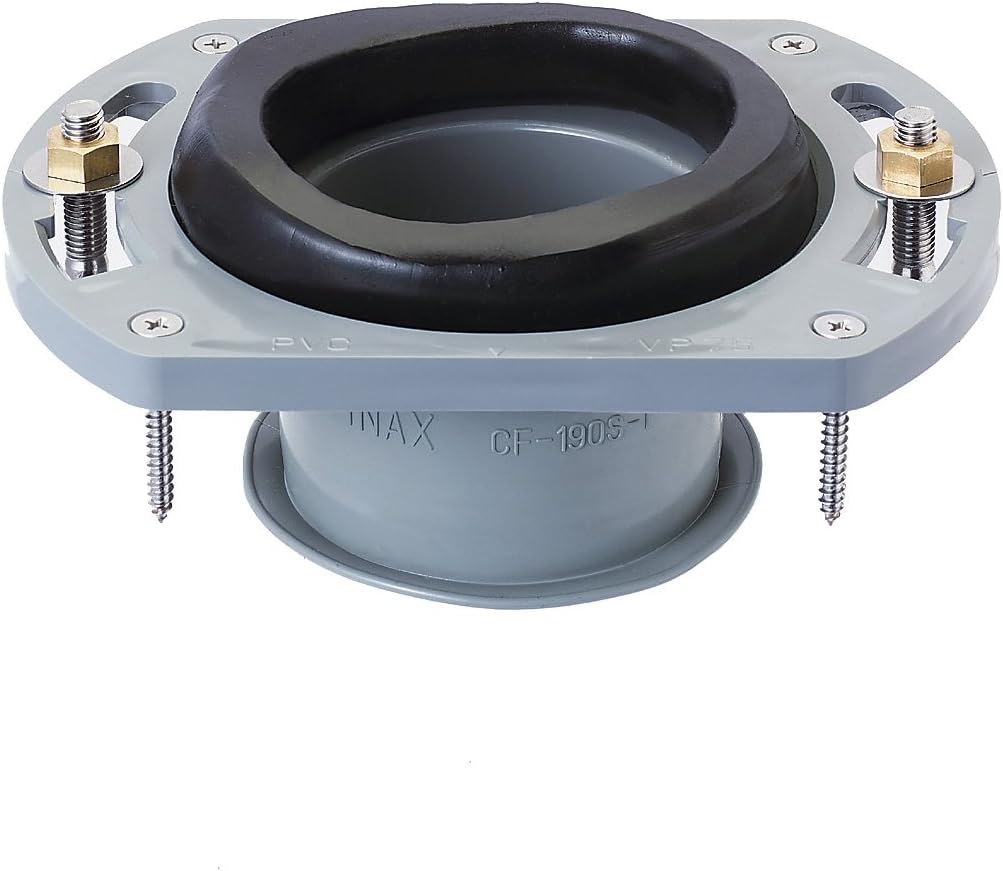 LIXIL INAX CF-8WP Floor Flange for Western-Style Toilet Bowl VU/VP100, Resin