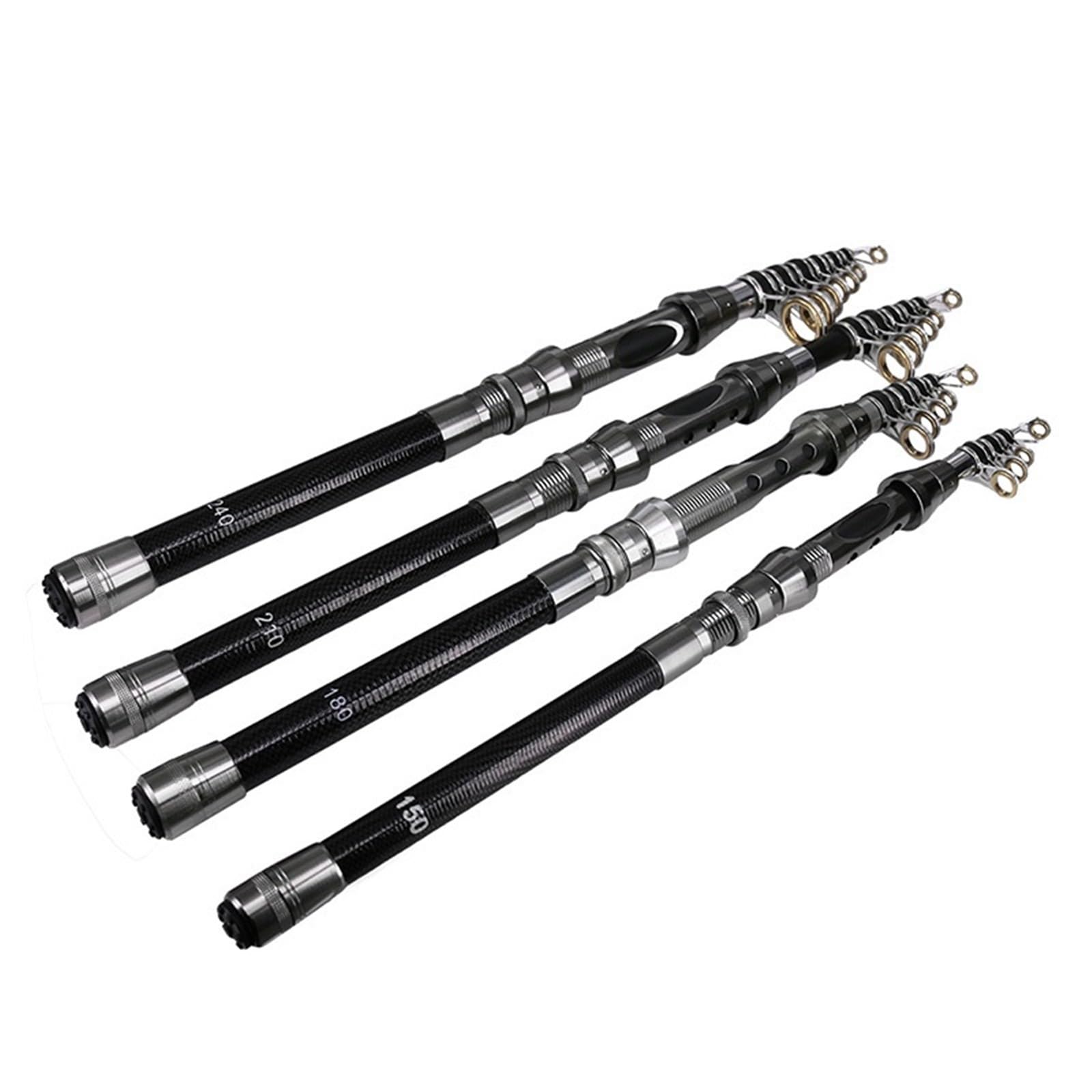 Canna da pesca telescopica Rock Spinning Fly Carp Feeder Fibra di carbonio 2.7M .4M .1M 1.8M .5M Mini canna viaggio