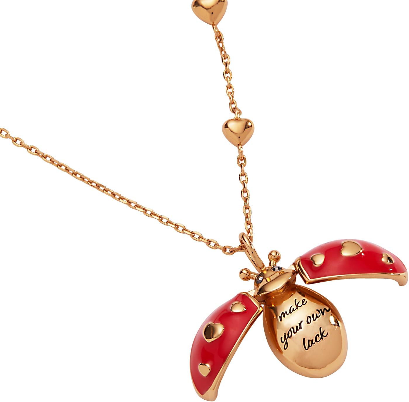 Alex and Ani Lady Bug Pendant, Brass Shiny Gold