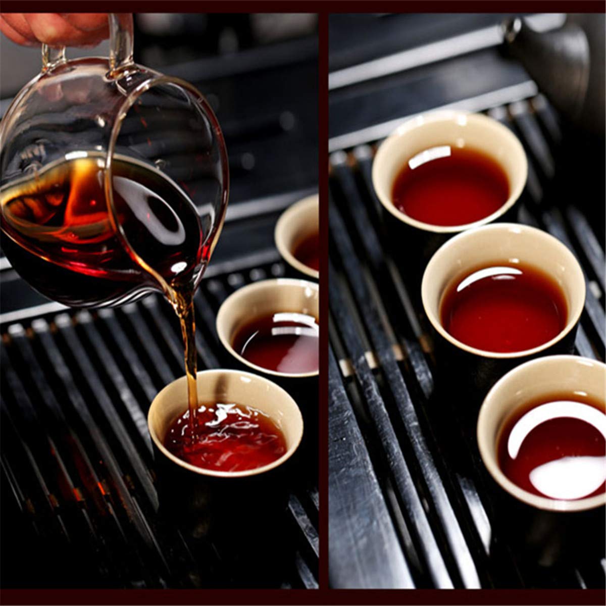 HELLOYOUNG Pu-Erh Tee 500g (1.1LB) Reifer Pu'er Tee Alter Puer Tee Schwarzer Tee Gekochter Pu-Erh Tee Chinesischer Tee Gesunder Puerh Tee Roter Tee Grüner guter SHU Cha
