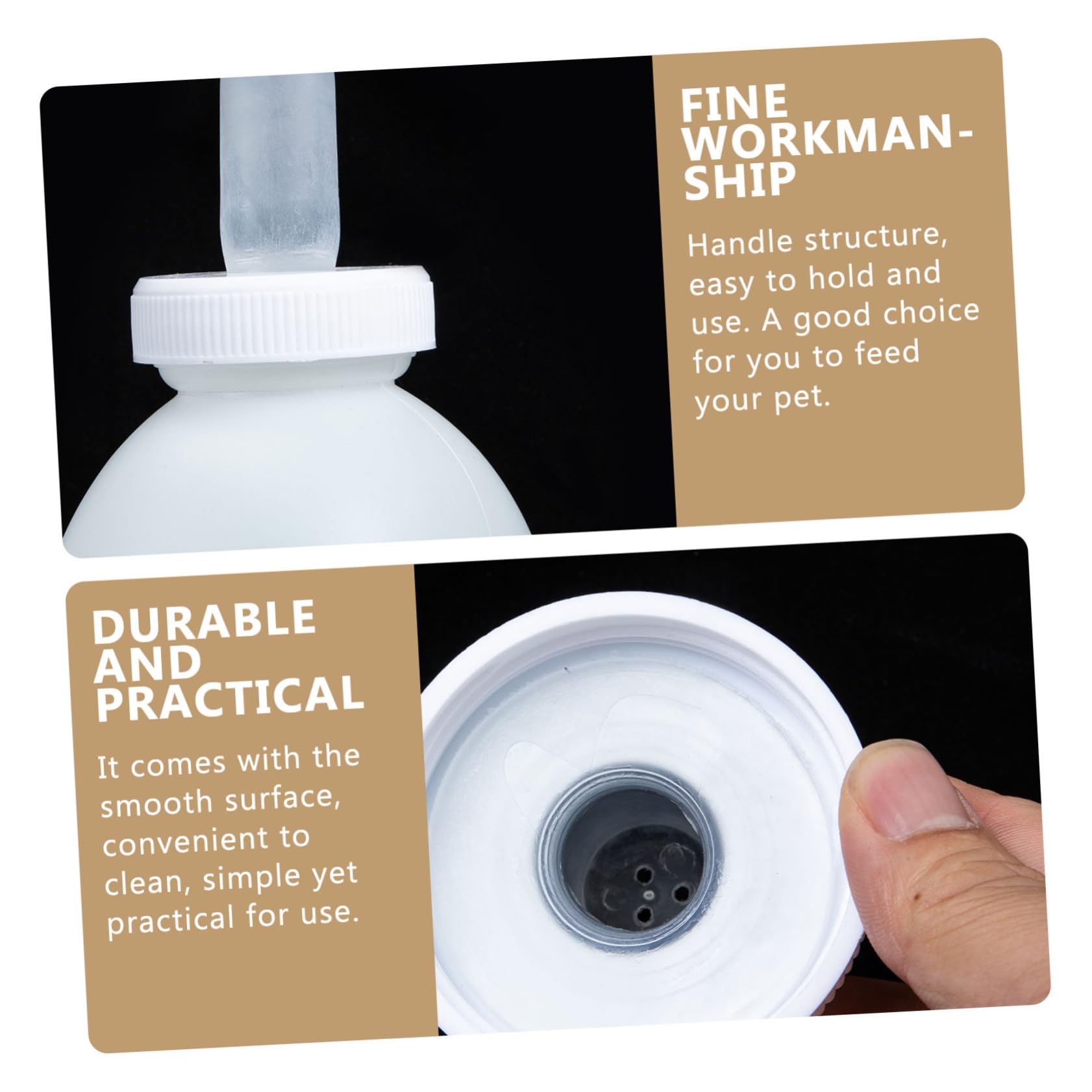 BCOATH Calf Milk Bottle Nursing Bottle for Calf Puppy Silicone Pet Feeder Convenient Handle