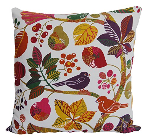 beties Zauberwald Kissenhülle ca. 50x50 cm Kissenbezug in interessanter Größenauswahl hochwertig & angenehm aus 100% Baumwolle (Elfenbein-bunt)