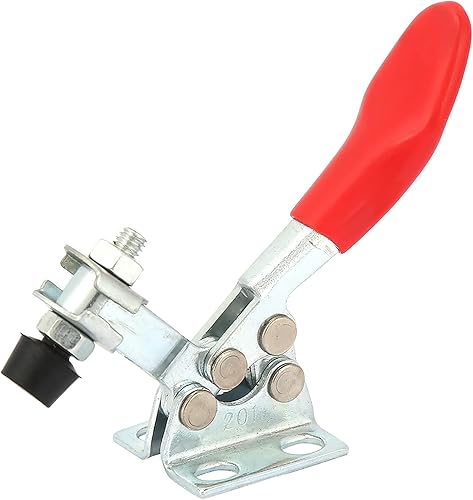 QANYEGN Abrazadera de palanca horizontal, abrazaderas horizontales de liberación rápida de acero al carbono, abrazadera de palanca horizontal para