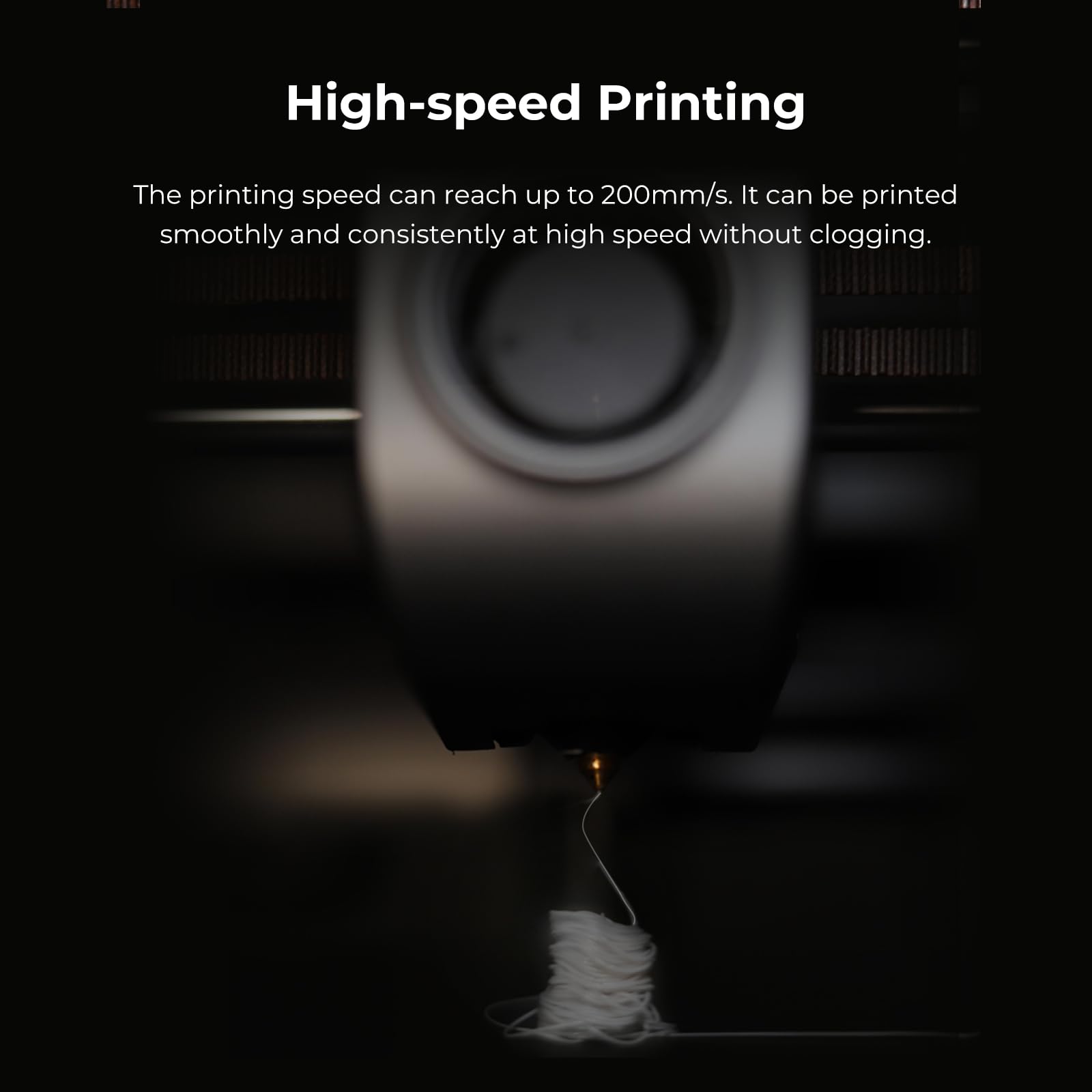 Creality Filament ASA 1,75 mm, czarny, do drukarek 3D, 1 kg, odpowiedni do drukowania funkcjonalnych części na zewnątrz, odporny na warunki atmosferyczne i ciepło
