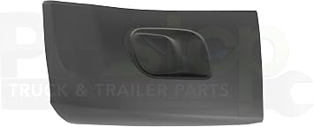 PitStopTruckParts Corner Right Passenger Side Bumper Without Fog Light Cut Compatible With Peterbilt 579 2013-2021