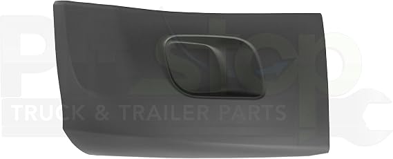 PitStopTruckParts Corner Right Passenger Side Bumper Without Fog Light Cut Compatible With Peterbilt 579 2013-2021