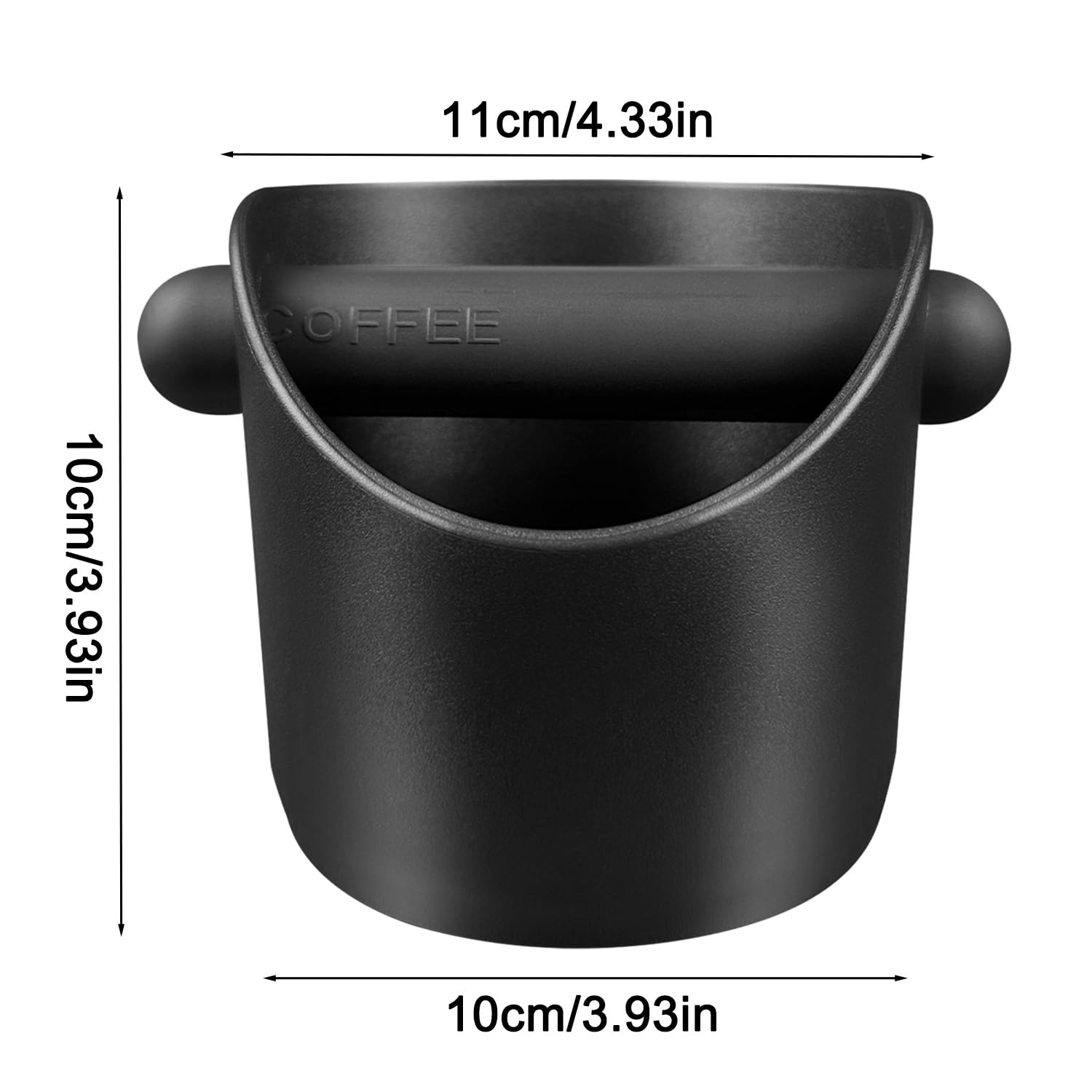 Knock Box Per Fondi Di Caffè Nero - Contenitore Con Asta In Gomma, 10x10x11 Cm Per Bar E Casa - Foto 9