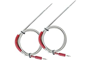Expert Grill Connect 2-Pack Digital Grill Eye Probes with Replacement Probe for Bluetooth USB-Charging(Bluetooth Probe)