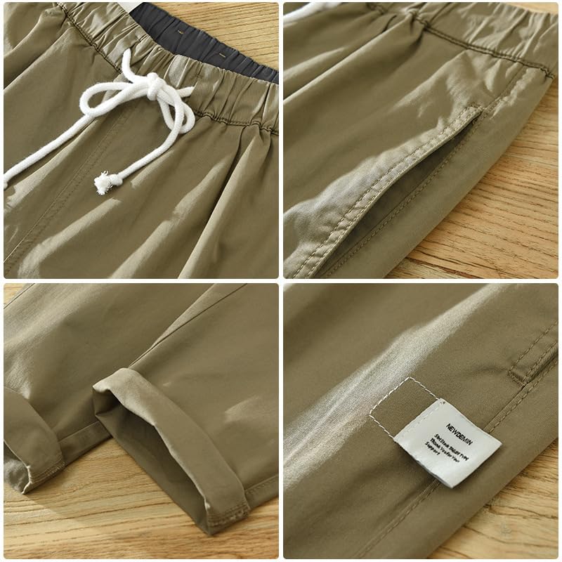 Pantalons automne hommes coupe droite et ample style vintage décontracté