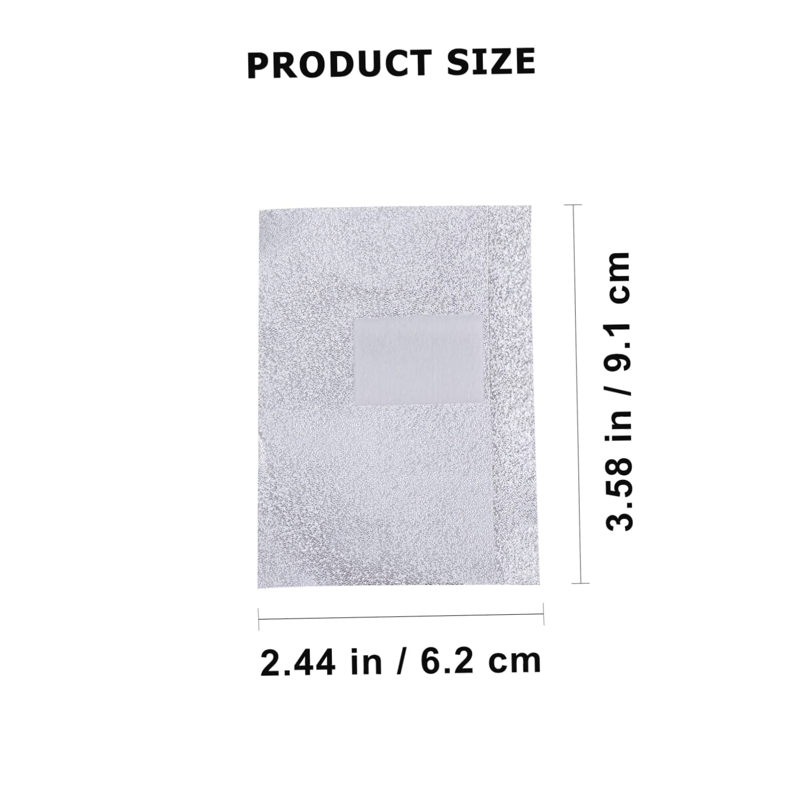 PartyKindom Nail Polish Remover Wraps 500pcs Set Foil Wraps for Manicures Nail Art Polish Remover Tin Foil Travel-friendly Disposables