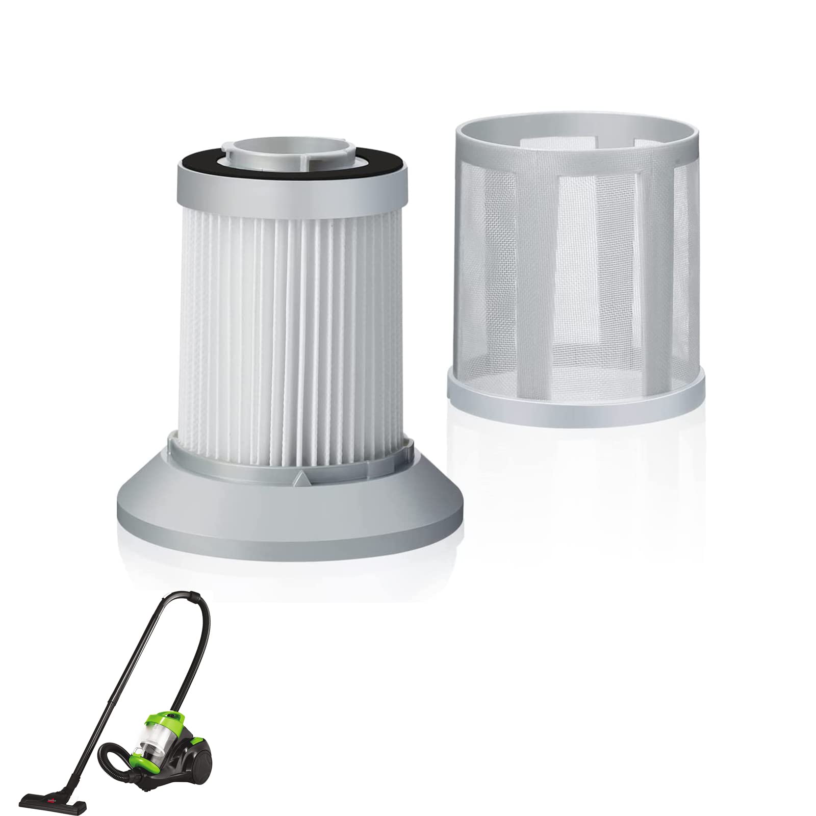 2156A Filters 1 Pack Compatible with Bissell 2156A, 1665, 16652, 1665W Zing Canister Vacuum Cleaner, Vacuum Cleaner Replacement Filter, Washable Mesh Floor Washer Core Filter