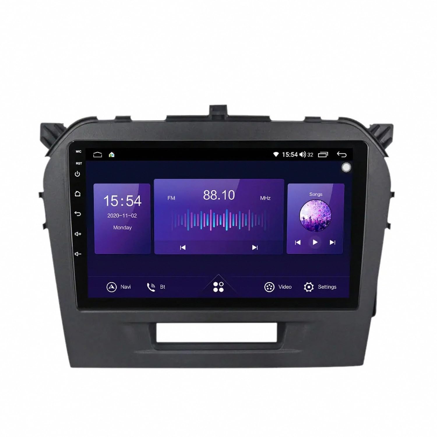 Car Stereo Carplay Radio de Coche para Suzuki Vitara 4 2014-2020 Soporta Bluetooth, Control Volante, USB, WiFi, 4G, Mirror-Link, GPS Navegador/Radio FM, 4 Nuclear 4G+64G