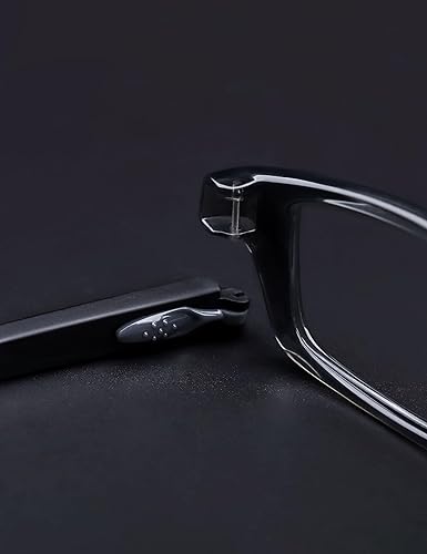 Miniatura 3 de MYCOURAG 2 pares de patillas de repuesto compatibles con gafas Oakley Crosslink Pitch Series, negro y gris