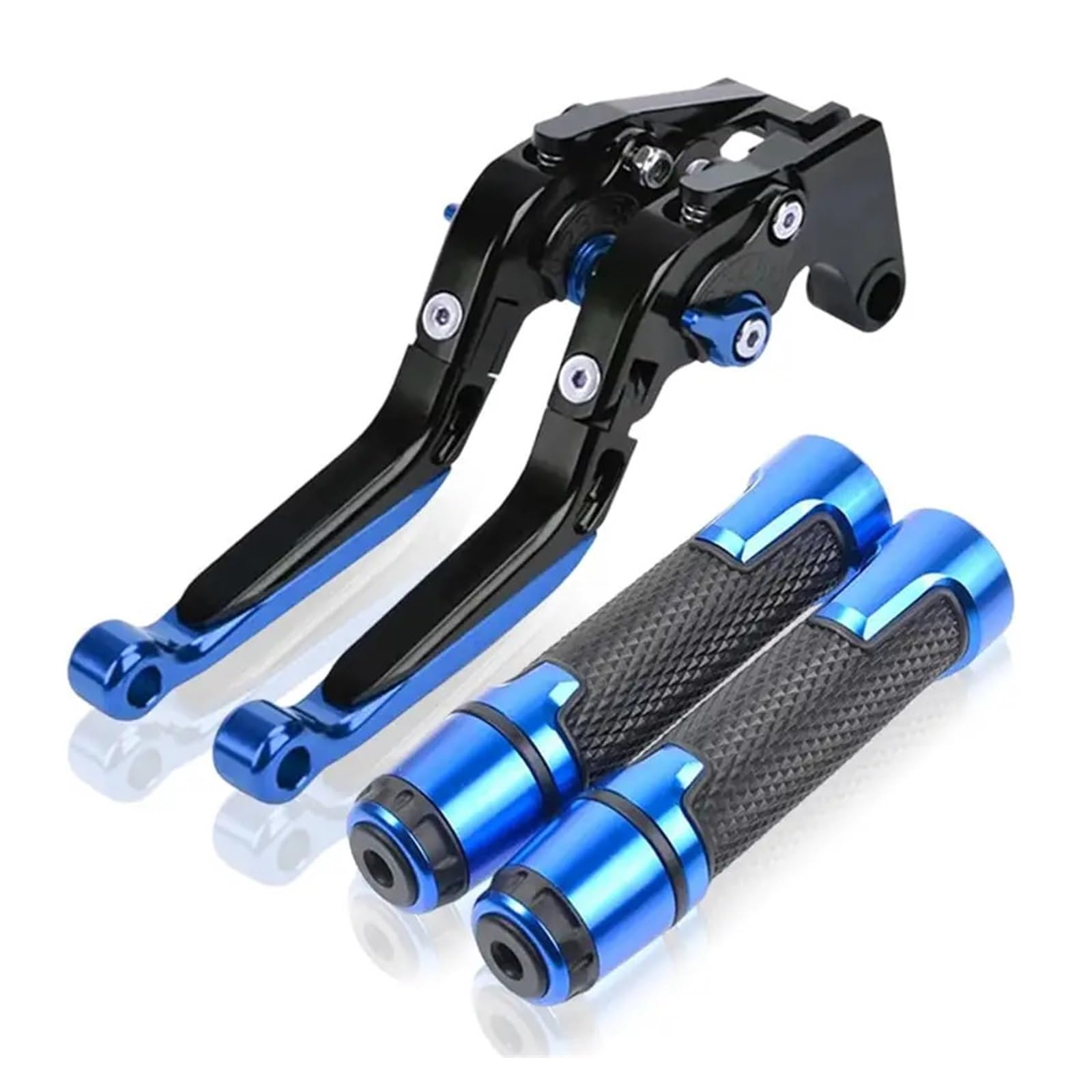 Wfsowxdm Black Blue Motorcycle Levers Brake Clutch Handle Lever For Duc&Ati Hypermotard 950 / Sp 2019-2020 Multistrada V4 1200 1260 Motorcycle Adjustable Brake Clutch Levers And Handbar Grips