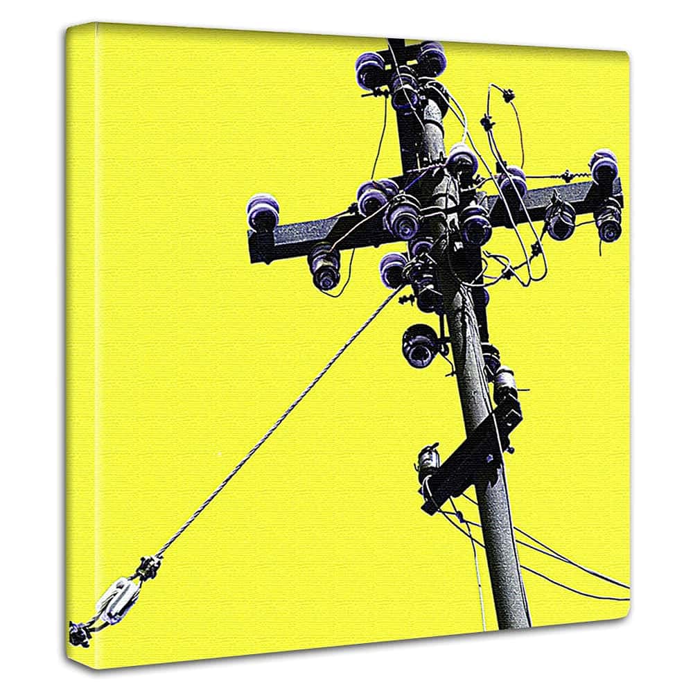 Amazon.co.jp: 街並み 電柱 アートパネル 30cm × 30cm 日本製 ポスター