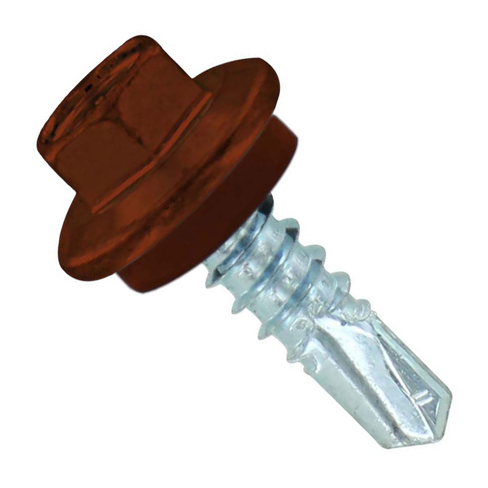 Fasteners Plus ST Fastening #12 x 3/4" Maxx Steelbinder Metal Roofing Screws Metal-to-Metal Brown (Pack of 250)