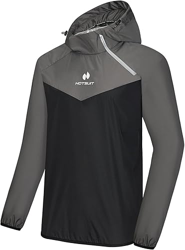 HOTSUIT - Traje de sauna para hombre, chaqueta de sauna, pantalón, gimnasio, entrenamiento, trajes de sudor