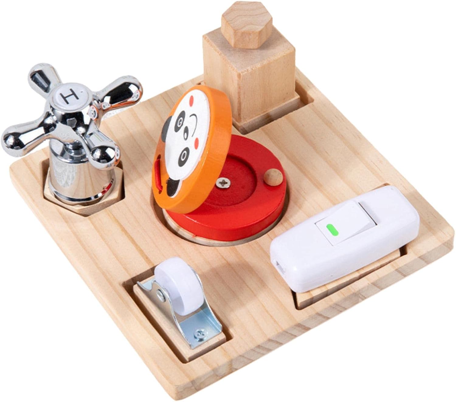 Wooden Busy Board For Toddlers Wooden Montessori Sensory Toy For