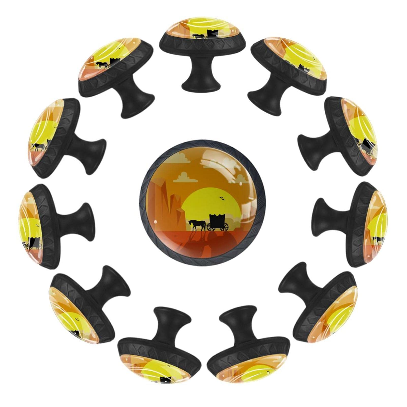 Poignées de tiroir carrosse 35 mm lot de 12 boutons de meuble