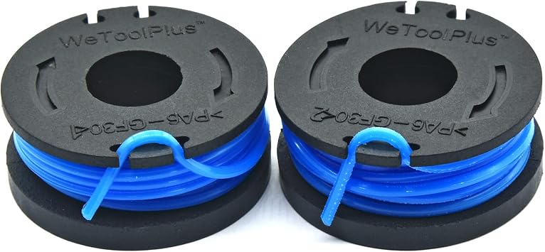 2-Pack Replacement Trimmer Spools for Harbor Freight Bauer 19115C-B 20V Cordless String Trimmer 64995, .065" Pre-Wound Line | Factory-Direct Value 2 Pack