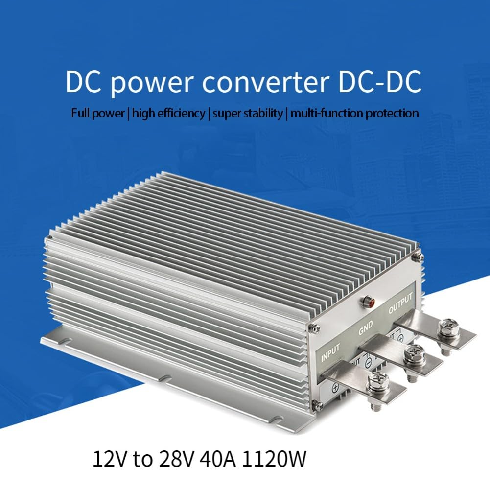 40 A 1120 W IP68 DC-DC para convertidor Boost de 12 V a 28 V