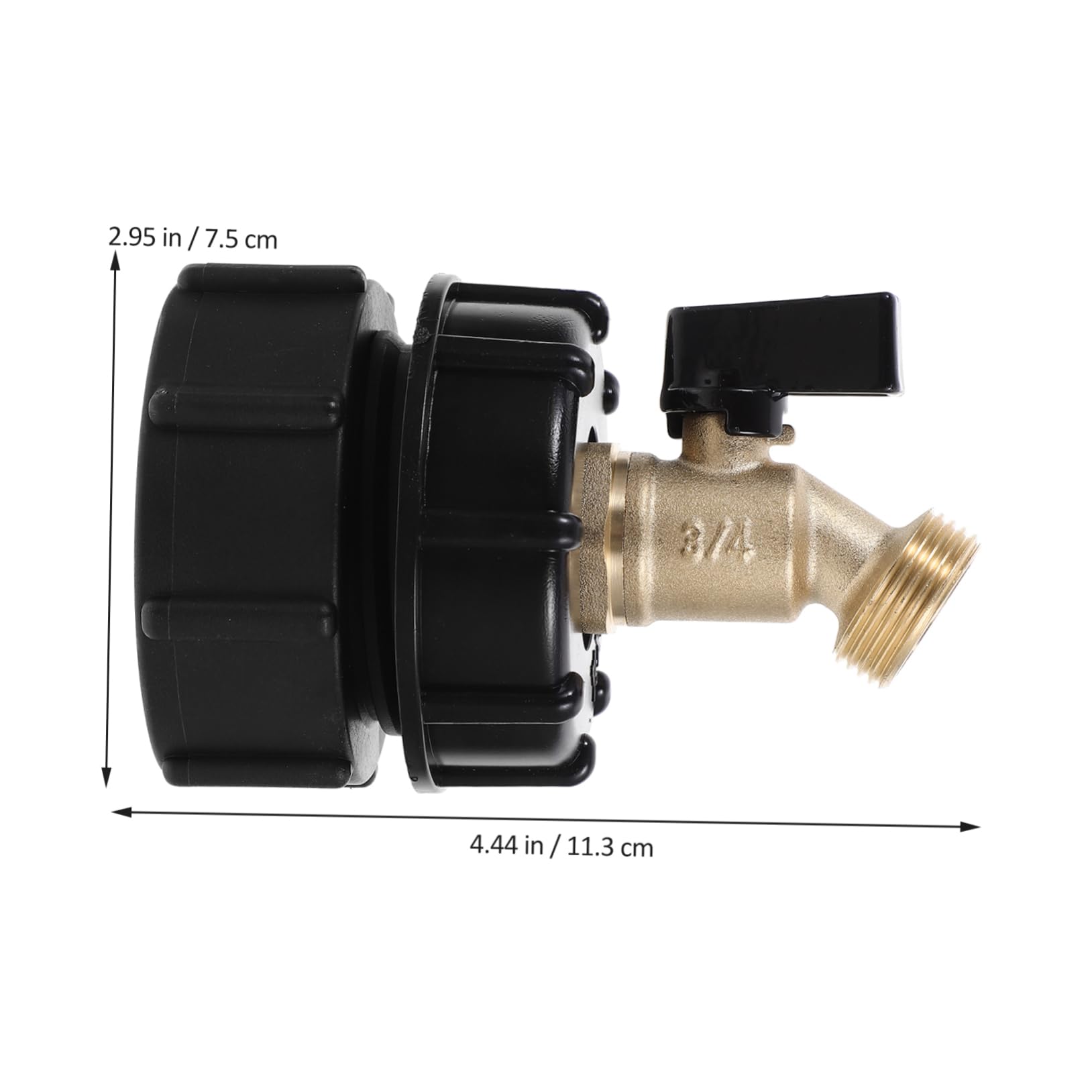 BESPORTBLE 3 Szt Zawory Do Węży Ogrodowych Kran Adapter Do Zbiornika Na Wodę Ibc Złączki Do Zbiorników Na Wodę Ibc Adapter Do Beczek Tonowych Ibc Kran Do Zbiornika Na Wodę Ibc Do Kranu