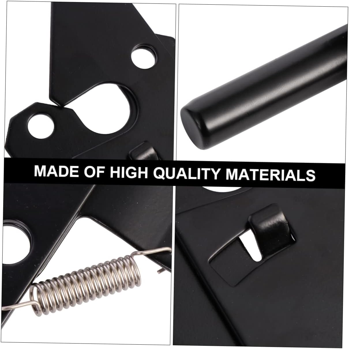 ARTIBETTER Self-Locking Heavy Duty Gate Latch Automatic Way Latch for Gates Resistant with Fasteners Secure for Pool Garden Use