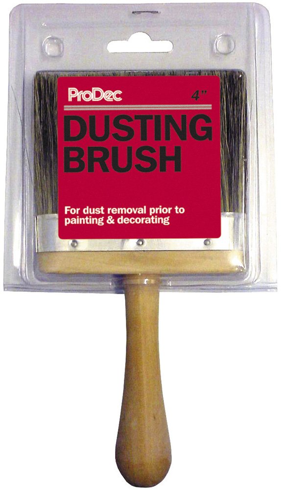 Prodec Brown 4 Inch Dusting Soft Bristle Brush Decorators Painters Rdg