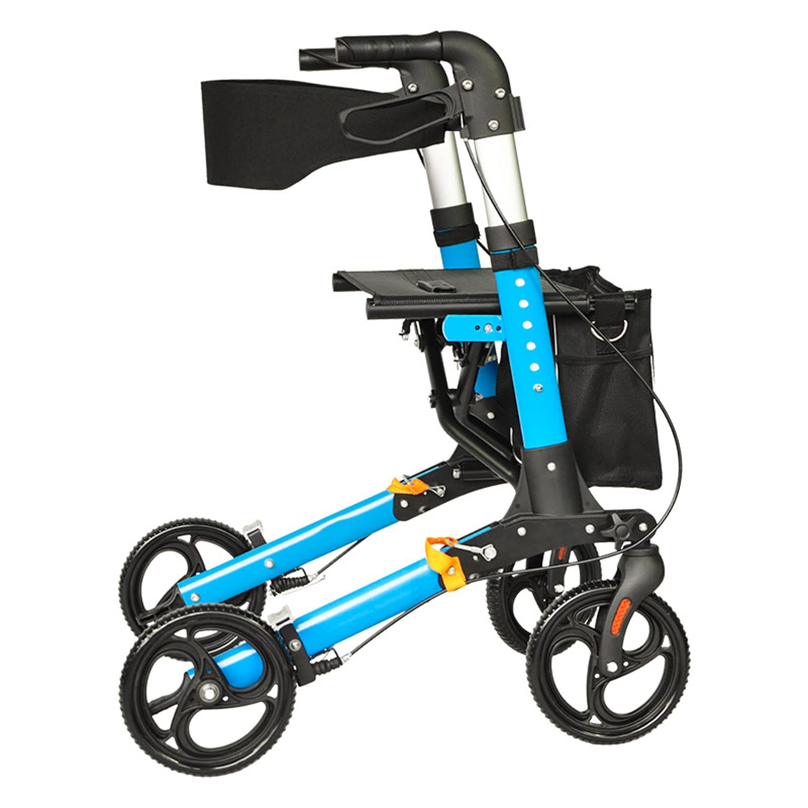 Buy Elderly Walker, Folding Rollator Wheeled Walking Frame Ultra