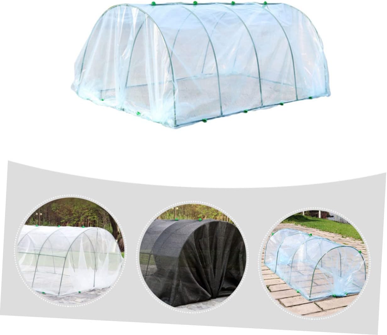 Plant Greenhouse Cover Set for Outdoor Gardening Waterproof Heat Preservation for Vegetables and Succulents Compatible with Insect Net and Sunshade